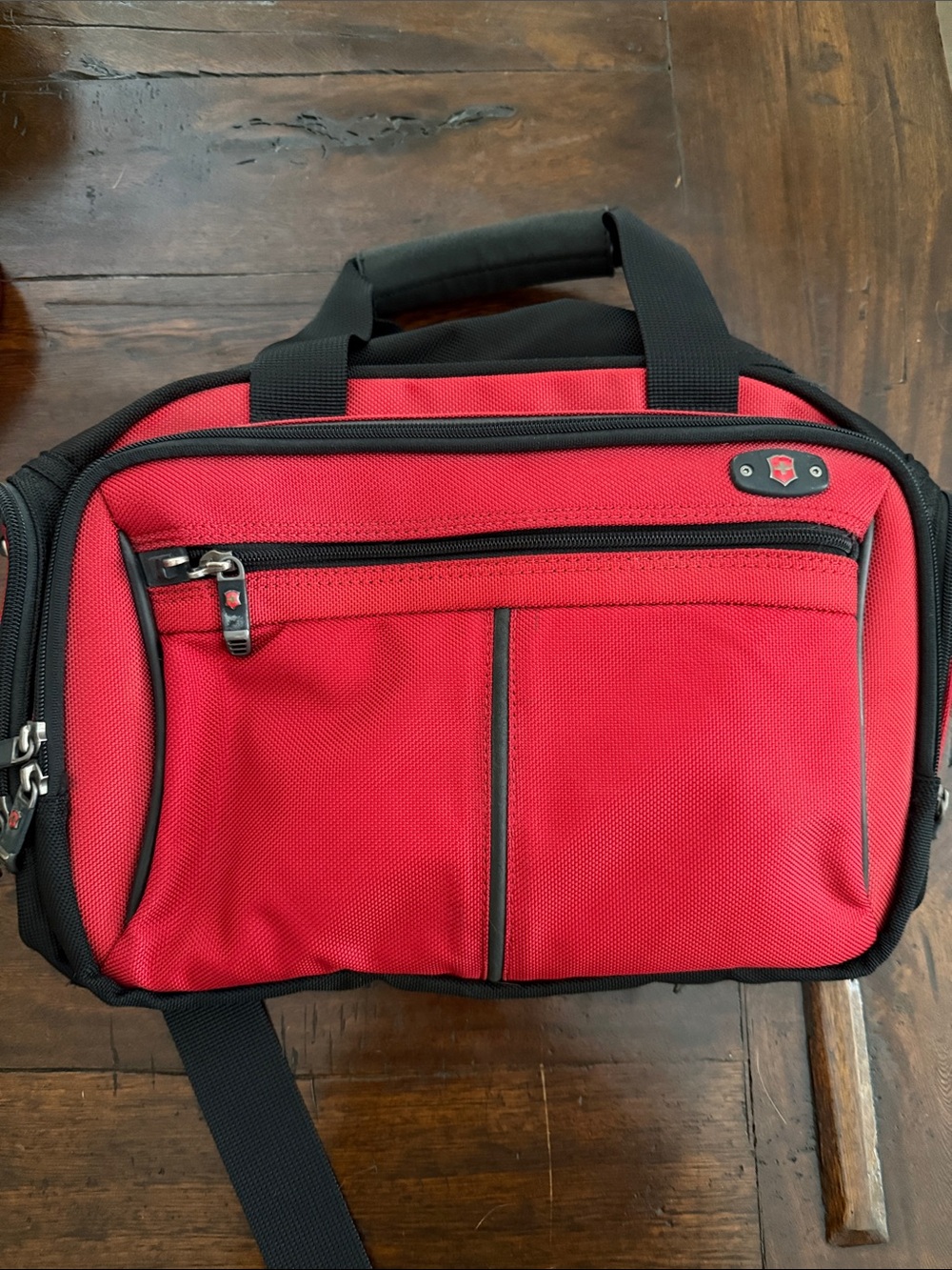 Victorinox Red and Black Travel Werks Bag with Front Organizer